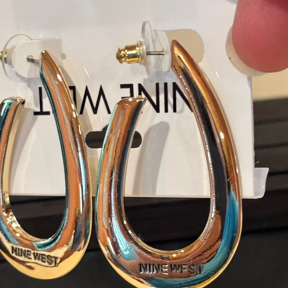 Nine West Gold Toned Teardrop Earrings - Picture 5 of 5
